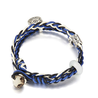 Buddha Gift 925 Sterling Silver Om Mani Padme Hum Swastika Handmade Protection Bracelet