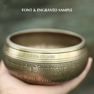 Buddha Gift Tibetan Sound Bowl Handcrafted for Focus and Meditation Peaceful Happiness Singing Bowl Set