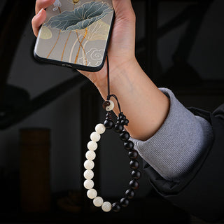 Buddha Gift Ebony YinYang Protection Bracelet Decoration