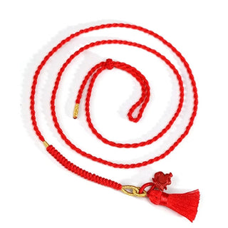Buddha Gift Natural Cinnabar Dragon Blessing Red String Belly Chain