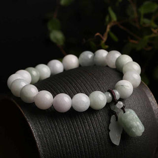 Buddha Gift Natural Jade Pi Xiu Buddha Gourd Apple Success Bracelet