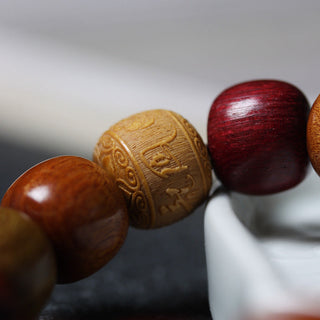 Buddha Gift Tibet Various Wood Om Mani Padme Hum Purity Bracelet