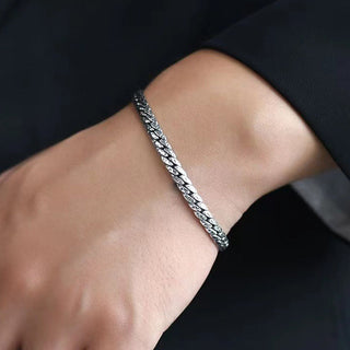 Buddha Gift Simple Dotted Texture Design Copper Luck Buckle Bracelet