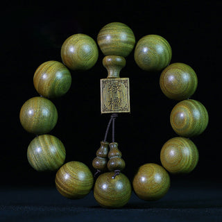 Buddha Gift Tibetan Green Sandalwood Cure Bracelet