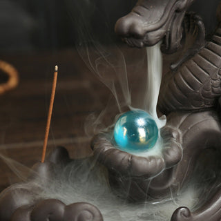 Buddha Gift Tibetan Dragon Protection Incense Burner Decoration