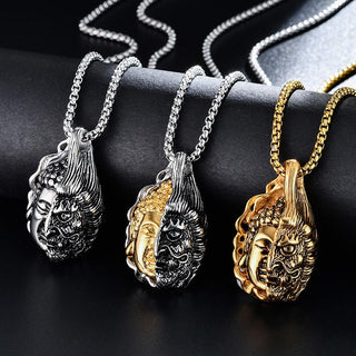 Buddha Gift Half Buddha Half Devil Powerful Necklace