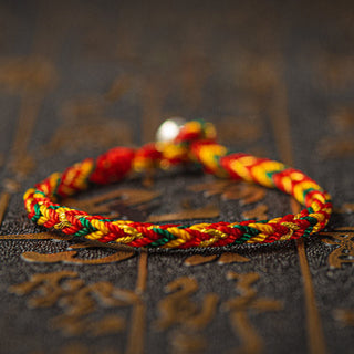 Buddha Gift "May you be good fortune and success" Lucky Multicolored Bracelet