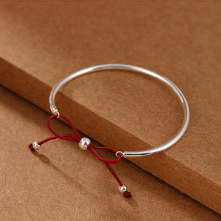 Buddha Gift  925 Sterling Silver Red String Healing Knot Bracelet
