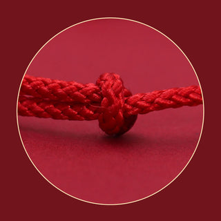 Buddha Gift 999 Sterling Silver Bean Design Luck Connection Handmade Braided Bracelet