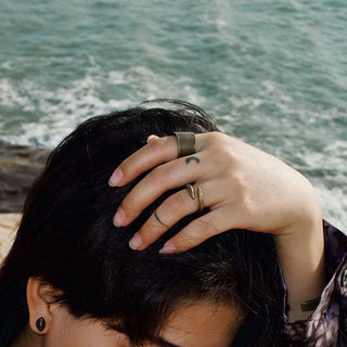 Buddha Gift Simple Design Copper Luck Adjustable Ring