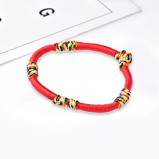 Buddha Gift Tibetan Handmade Colorful King Kong Knot Lucky Protection Braid String Bracelet