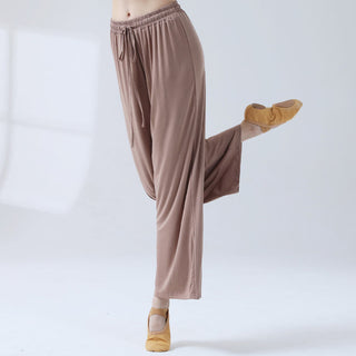 Buddha Gift Loose Modal Drawstring Wide Leg Pants For Yoga Dance