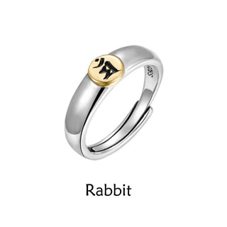 Buddha Gift Tibetan Om Mani Padme Hum Carved Chinese Zodiac Natal Buddha Peace Ring