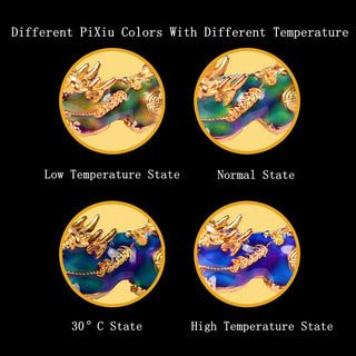 Buddha Gift Feng Shui PiXiu Color Change Copper Coin Beads Wealth String Bracelet