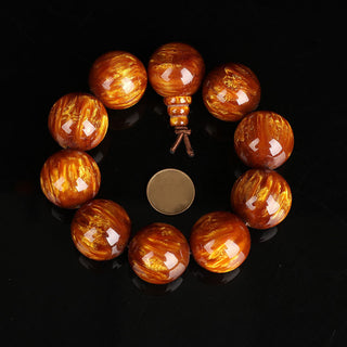 Buddha Gift Golden Sea Willow Success Positive Bracelet Mala