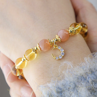 Buddha Gift Blessed Moon Citrine Abundant Energy Bracelet