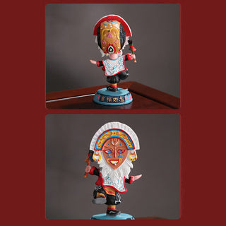 Buddha Gift Tibetan Opera Face Mask Puppet Home Office Car Decoration Ornament