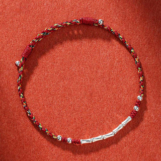 Buddha Gift Tibet Handmade Multicolored Bamboo Protection Braided String Bracelet