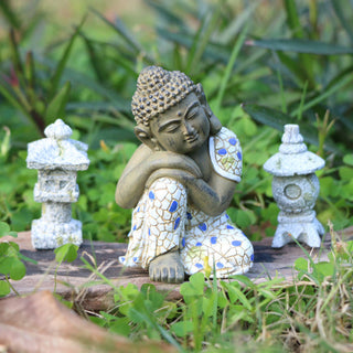 Buddha Gift Meditating Zen Buddha Serenity Resin Statue Figurine Home Decoration