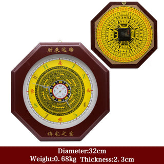 Buddha Gift Feng Shui Bagua Map Balance Energy Map Wall Clock