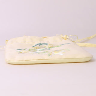 Buddha Gift Lotus Peony Epiphyllum Phoenix Suzhou Embroidery Cotton Linen Tote Crossbody Bag Shoulder Bag Handbag