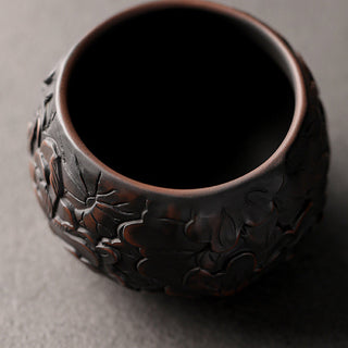 Buddha Gift Lotus Leaf Flower Landscape Dragon Bamboo Ceramic Teacup Kung Fu Tea Cup Bowl