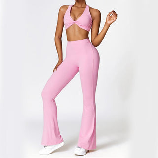 Buddha Gift High Waist Breathable Flare Pants For Sports Fitness Yoga