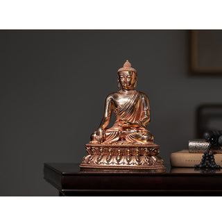Buddha Gift Gautama Shakyamuni Buddha Figurine Serenity Copper Statue Home Decoration