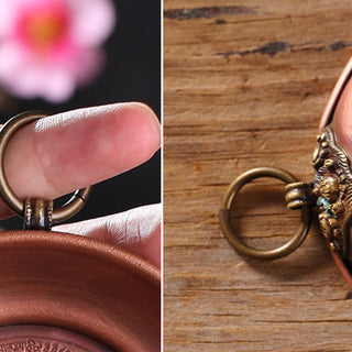 Buddha Gift Small Copper Prayer Altar Portable Burning Holder Incense Sage Smudging Rituals Use Items