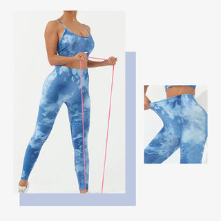 Buddha Gift 2Pcs Camo Print Backless Criss-Cross Strap Top Bra Shorts Leggings Pants Fitness Yoga Outfit Set