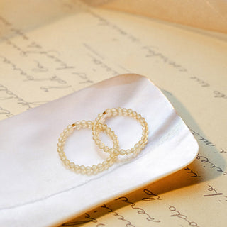 Buddha Gift Natural Citrine Happiness Prosperity Ring