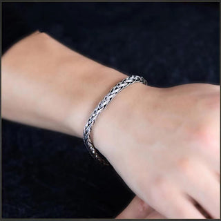 Buddha Gift Vintage Dragon Keel Braided Twisted Design Wealth Buckle Bracelet