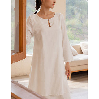 Buddha Gift 2Pcs Simple Design Tai Chi Meditation Yoga Clothing Top Pants Women's Set