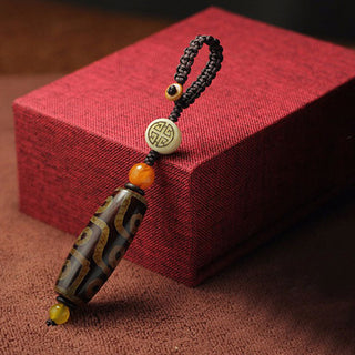 Buddha Gift Tibetan Nine-Eye Dzi Bead Wealth Decoration