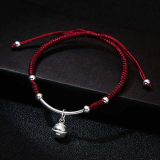 Buddha Gift FengShui Lucky Red String Bell Bracelet