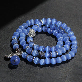 Buddha Gift Cat Eye PiXiu Support Triple Wrap Bracelet