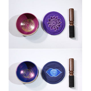 Buddha Gift Tibetan Sound Bowl Handcrafted for Chakra Healing and Mindfulness Meditation Singing Bowl Set