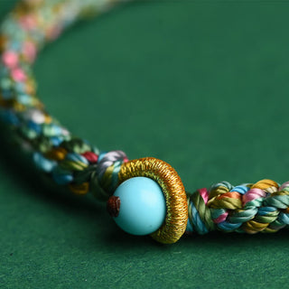 Buddha Gift Colorful Rope Luck Handcrafted Braided Child Adult Bracelet