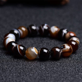 Buddha Gift Tibetan Sardonyx Happiness Positive Bracelet
