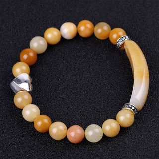 Buddha Gift Natural Crystal Beads Unisex Heart Bracelet
