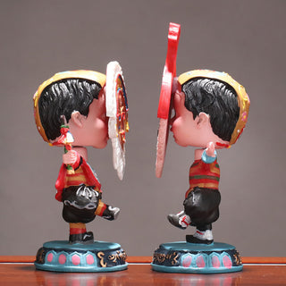 Buddha Gift Tibetan Opera Face Mask Puppet Home Office Car Decoration Ornament