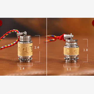 Buddha Gift Tibet Om Mani Padme Hum Shurangama Mantra Titanium Steel Wisdom Amulet Necklace Pendant