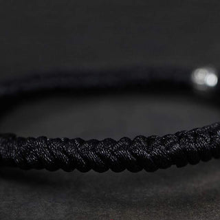 Buddha Gift Silver Luck Koi Fish Braided String Bracelet