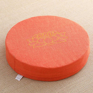 Buddha Gift Lotus Embroidery Cotton Linen Meditation Seat Cushion