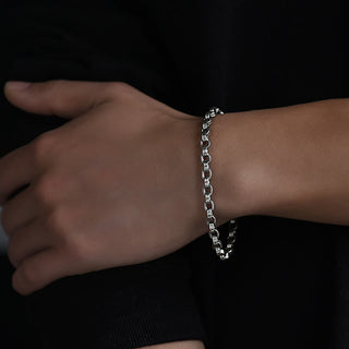 Buddha Gift 925 Sterling Silver Om Mani Padme Hum Carved Design Creativity Metal Bracelet