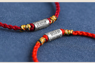 Buddha Gift Handcrafted 925 Sterling Silver Everything Goes Well Design Protection Strength Bracelet Anklet