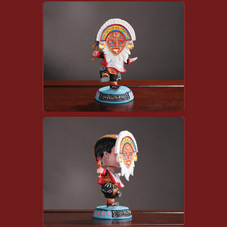 Buddha Gift Tibetan Opera Face Mask Puppet Home Office Car Decoration Ornament