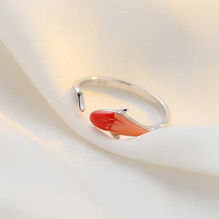 Buddha Gift Koi Fish Copper Balance Luck Adjustable Ring