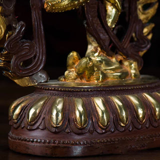 Buddha Gift Kurukulla Buddha Figurine Serenity Copper Statue Home Decoration