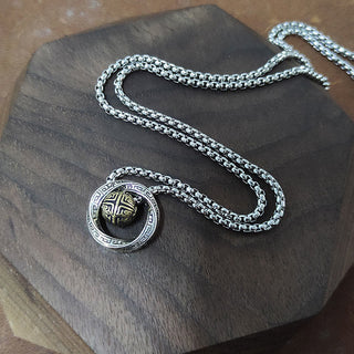 Buddha Gift Mobius Lucky Bead Copper Wealth Necklace Pendant